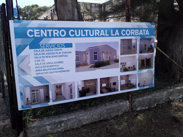 Cartel del Proyecto Centro cultural La Corbata.