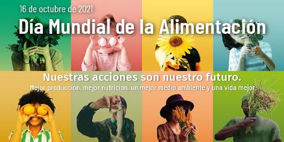 Cartel por el Día Mundial de la Alimentación
