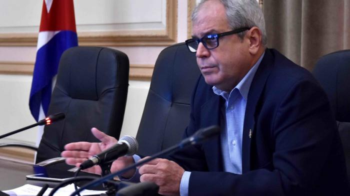 Conferencia de prensa ofrecida en el Capitolio Nacional, por Homero Acosta Álvarez, secretario de la Asamblea Nacional del Poder Popular (ANPP), sobre el 7mo. Periodo Ordinario de Sesiones de la ANPP, en La Habana, Cuba, el 20 de octubre de 2021.     ACN  FOTO/ Tony HERNÁNDEZ MENA/ rrcc