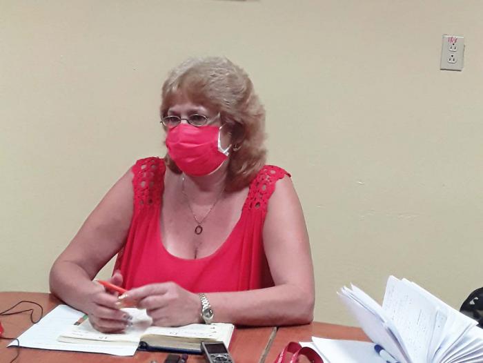 Marta Valcárcel González, secretaria de la Asamblea Municipal del Cotorro