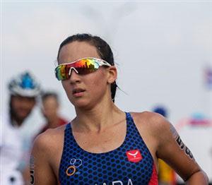 La habanera Daniela Ciara fue la mejor ubicada de los triatletas cubanos en la competencia individual.