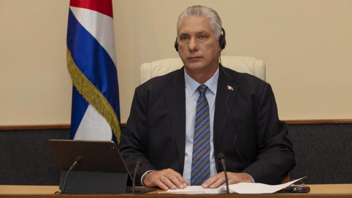 Intervención de Miguel Mario Díaz-Canel, de manera virtual, en el Consejo Supremo Económico Euroasiático