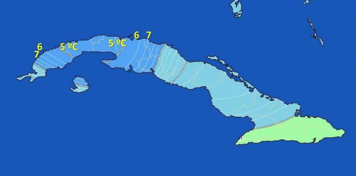 Pasada madrugada fue notablemente fría en Cuba