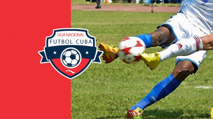 Imagen referencial del Campeonato Cubano de Fútbol. Imagen CNCTV con logotipo de la Liga Nacional de Fútbol en Cuba.