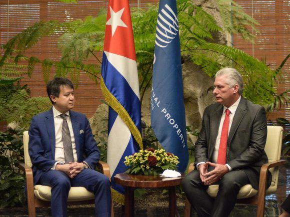 Presidente cubano recibió al director general de la OMPI