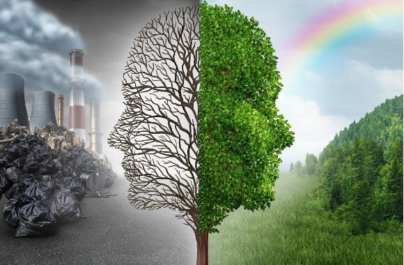 Imagen que representa la contaminación ambiental y cómo influye en la salud humana