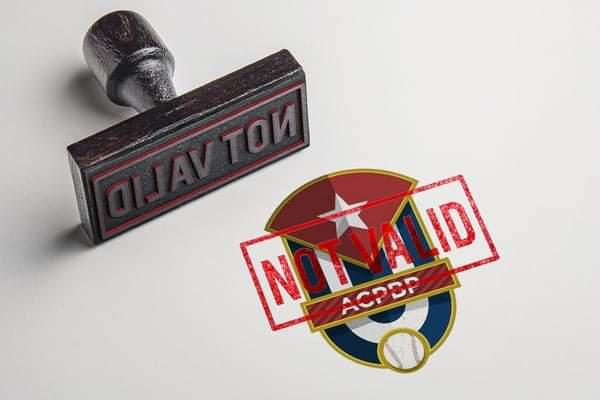 Un cuño para acuñar el logo de la ACPBP, rechazado por la Asociación Cubana de Béisbol