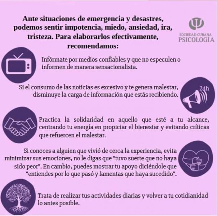 Para momentos difíciles, orientaciones desde la psicología
