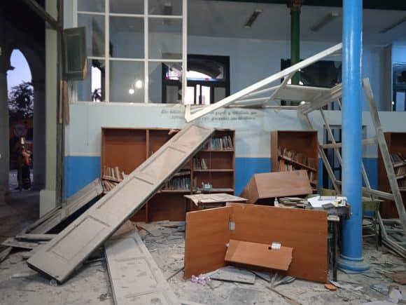 Escuela Concepción Arenal afectada por el accidente en el hotel Saratoga.