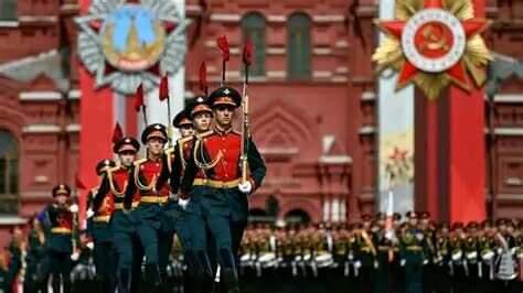 Desfile en Rusia para conmemorar el Día de la Victoria sobre el nazi fascismo, el 9 de mayo
