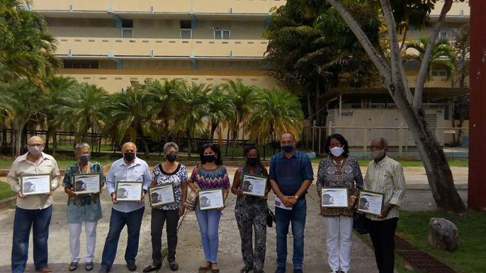 Algunos de los fundadores del Contingente Pedagógico Manuel Ascunce Domenech.