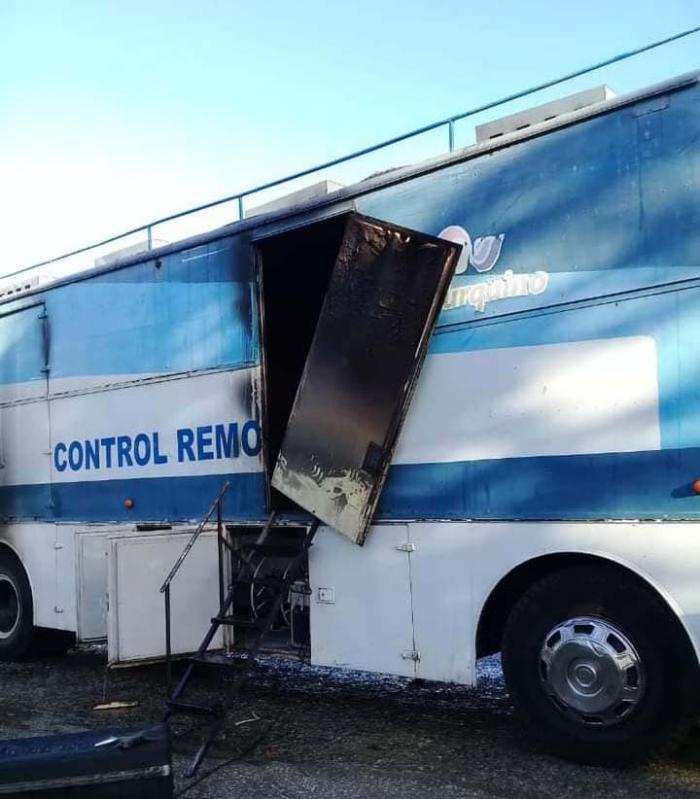 Sufre incendio la Unidad de Control Remoto de Tele Turquino