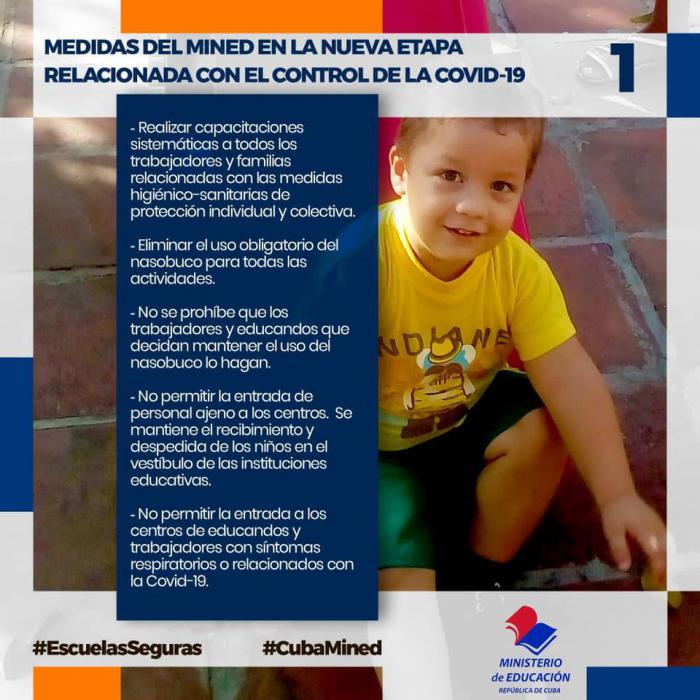 Educación Provincial La Habana, medidas covid 19