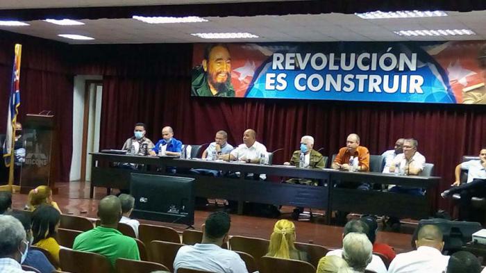 La reunión fue presidida por el Comandante de la Revolución Ramiro Valdés Menéndez.