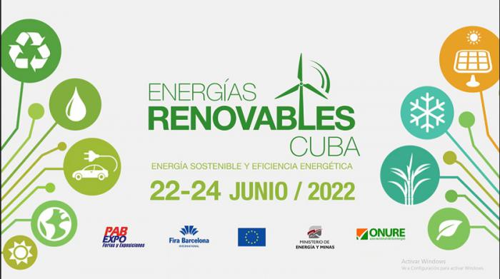 Cartel de la feria de energía renovable