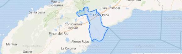 Mapa de Placetas en Pinar del Río