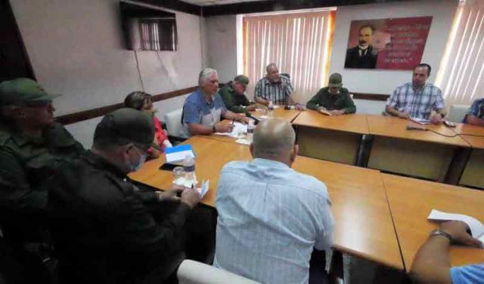 Díaz-Canel precisa tareas ante siniestro en Matanzas