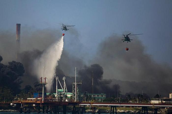 Incendio en Base de Supertanqueros de Matanzas
