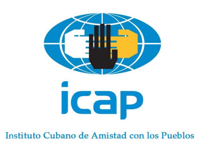 Logo del Instituto Cubano de Amistad con los Pueblos (ICAP)