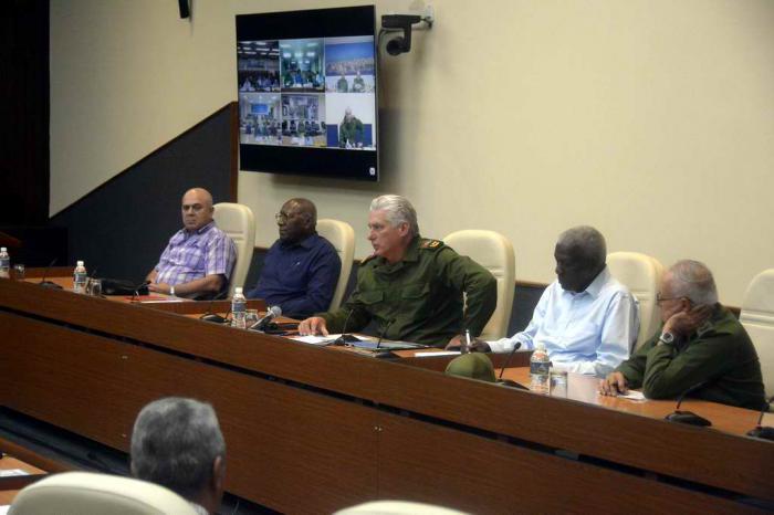 Reunión Consejo de Defensa Nacional por ciclón Ian