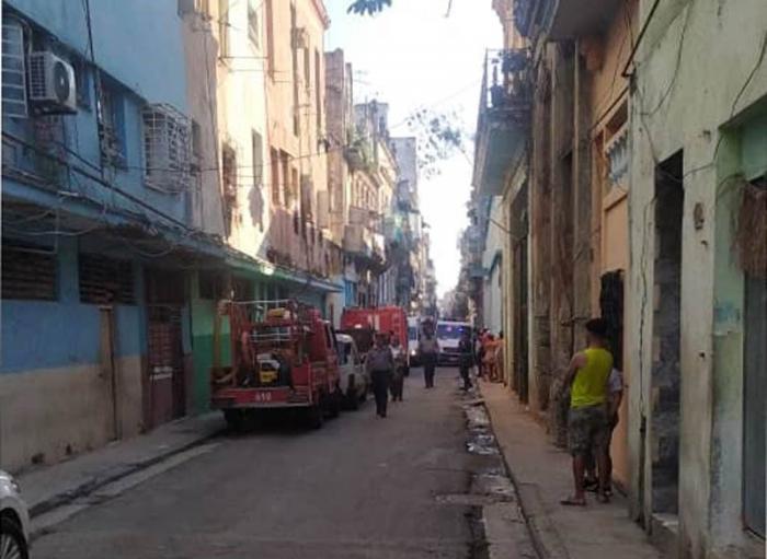 Derrumbe en La Habana Vieja