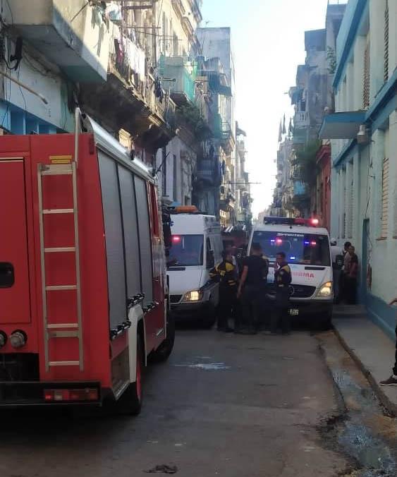 Derrumbe en edificio de calle Sol