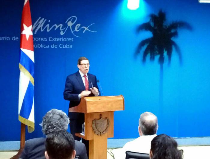 Bruno Rodríguez Parrilla, ministro cubano de Relaciones Exteriores