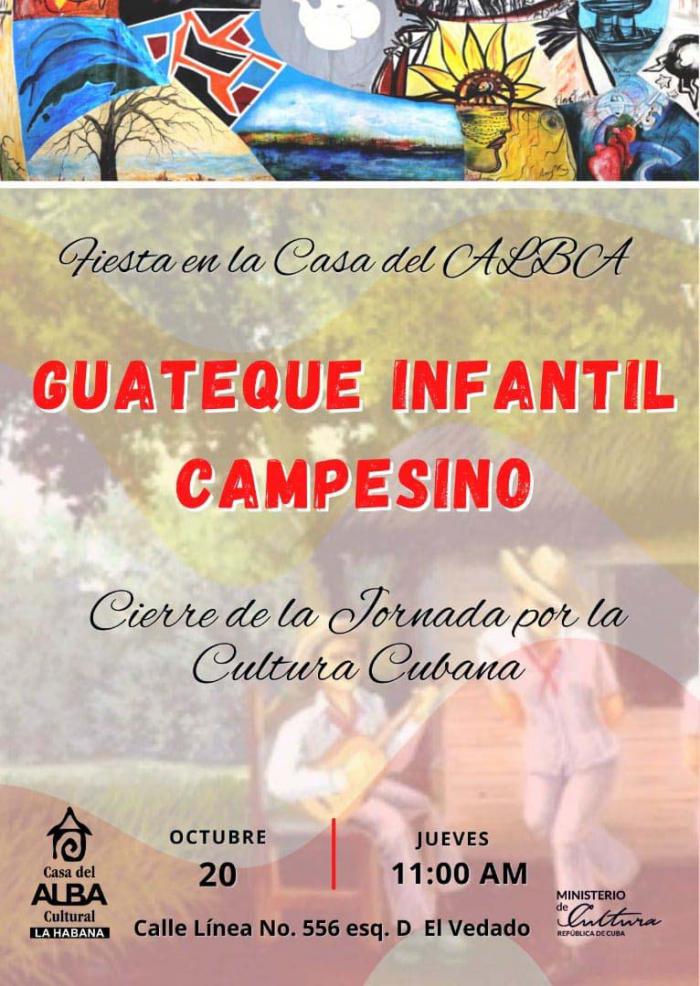 Guateque infantil por el Día de la Cultura Cubana