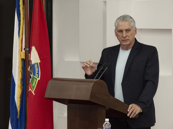 Miguel Díaz-Canel en Pleno de la UJC