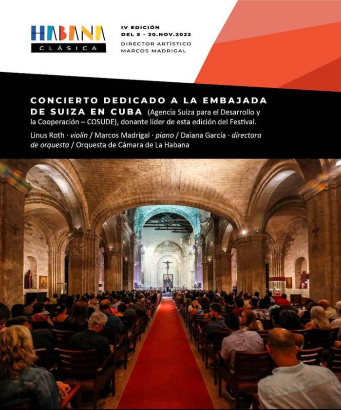 Concierto dedicado a embajada suiza
