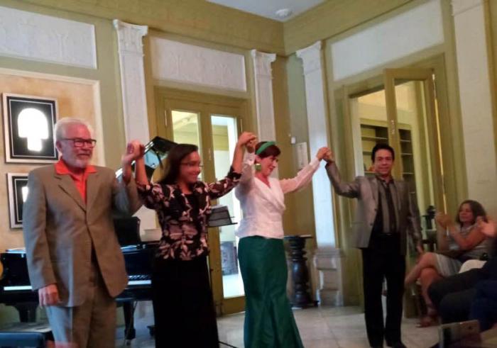 Johana Simón, Bernardo Lichilín, Cecilio Tieles, Claudia Alberti