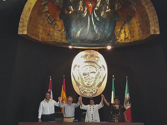 Firma de Declaración de intención multilateral entre la Red de Oficinas del Historiador y del Conservador de las Ciudades Patrimoniales de Cuba y organizaciones homólogas de España, Italia y México