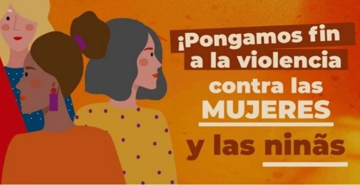 Cartel sobre la eliminación de la violencia contra las mujeres y las niñas