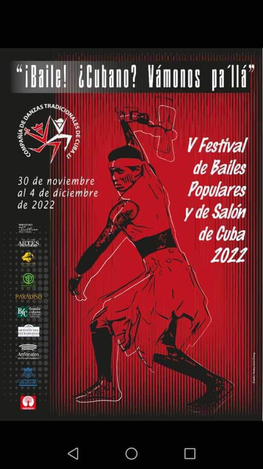 Cartel del festival que muestra a una persona bailando
