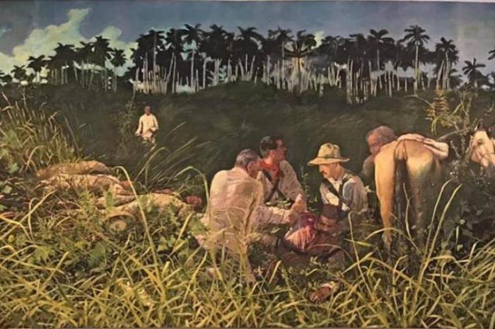 Caida en combate del General Antonio Maceo, y su ayudante Panchito Gómez Toro