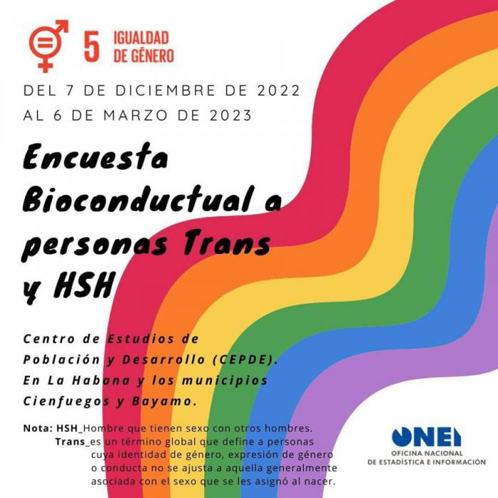 Cartel encuesta a poblaciones HSH y trans