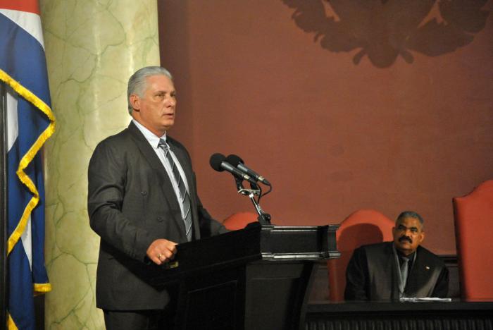 Díaz-Canel en apertura del año judicial 2023