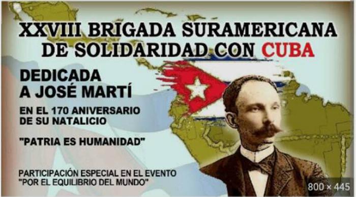 28 brigada sudamericana de solidaridad con Cuba