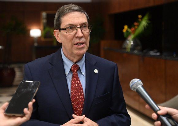 Ministro de Relaciones Exteriores, Bruno Rodríguez Parrilla.