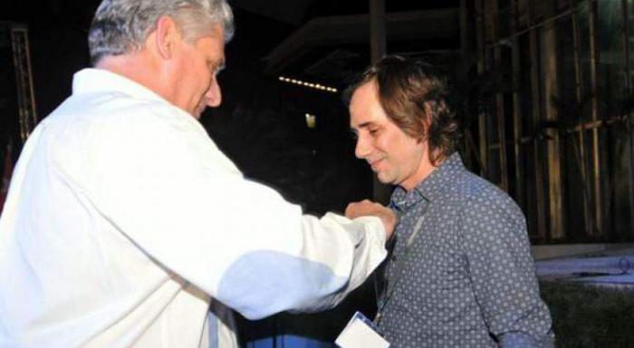 Díaz-Canel y Ernesto Rancaño 