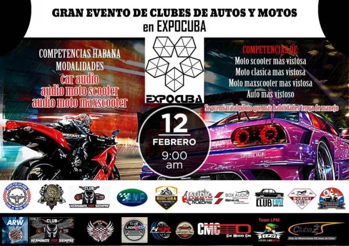 Convocan a evento de clubes de autos y motos en Expocuba