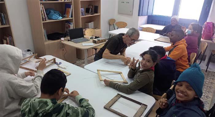 Entrenamiento en técnicas de dibujo.