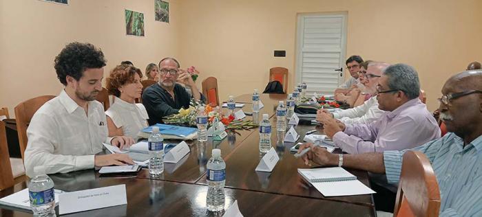 Visita el Inifat Secretaria General de la Organización Internacional Italo- Latinoamericana