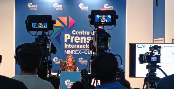 Alina Balseiro Gutiérrez, presidenta del Consejo Electoral Nacional