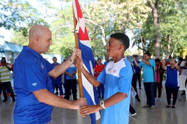 Abanderada delegación cubana a los V Juegos Parapanamericanos Juveniles de Bogotá 2023.