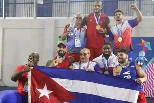 Cuba arrasó en San Salvador 2023 en la lucha grecorromana.