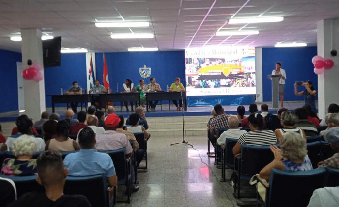 Plenario de la Asamblea Municipal X Congreso de los CDR efectuada en Boyeros