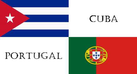 Cuba-Portugal, banderas