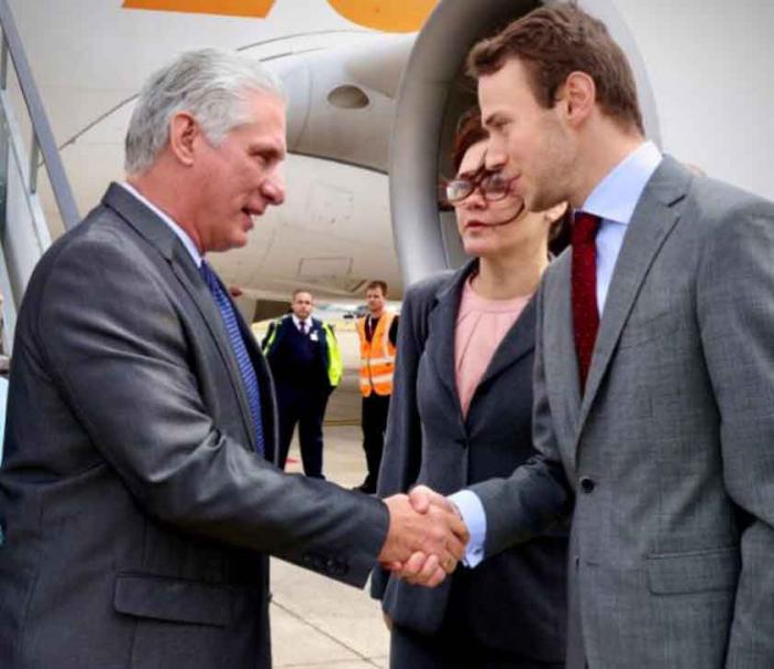 Llegó Díaz-Canel a Bélgica