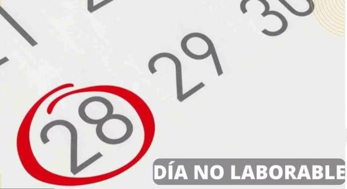 Declaran el 28 de julio como día no laborable